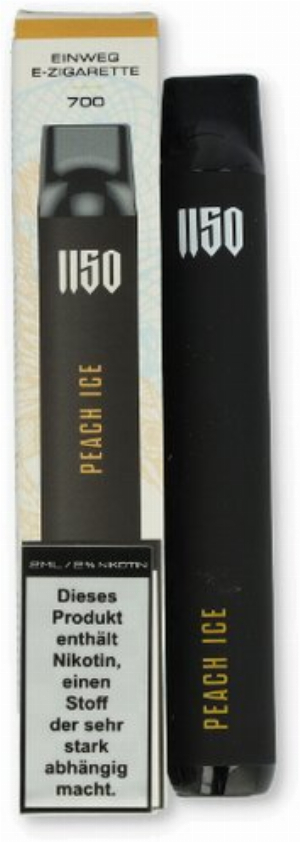 1150 RAF CAMORA Edition Einweg E-Zigarette Peach Ice 20mg