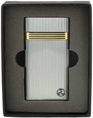 Rattrays Feuerzeug Regent Chrome - Gold