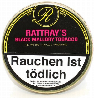 Rattrays Pfeifentabak Black Mallory 50g Dose