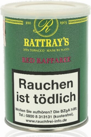 Rattray´s Pfeifentabak Red Rapparee 100g Dose
