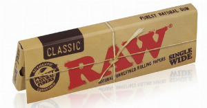 RAW Classic Single Wide Rolling Papers 50 Blatt