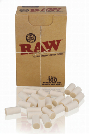 RAW Cotton Regular Filter 8mm 100 Stk.