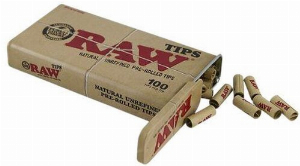 Raw Pre-Rolled Tips in Metal Tin Case 100 Stück