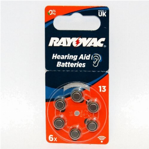 Rayovac Hörgerätebatterie R13AE