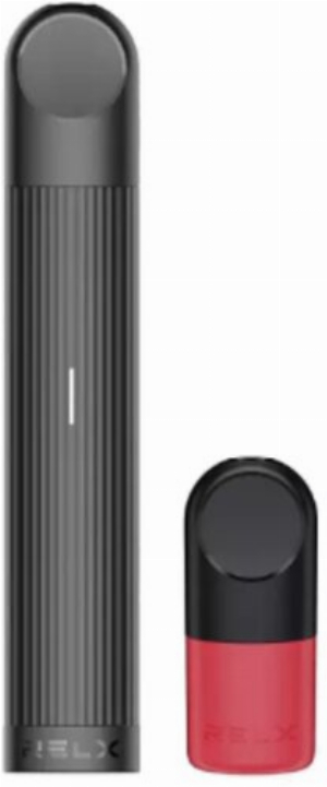 RELX E-Zigarette Essential Kit Black 1+1 Pod Fresh Red 18mg 