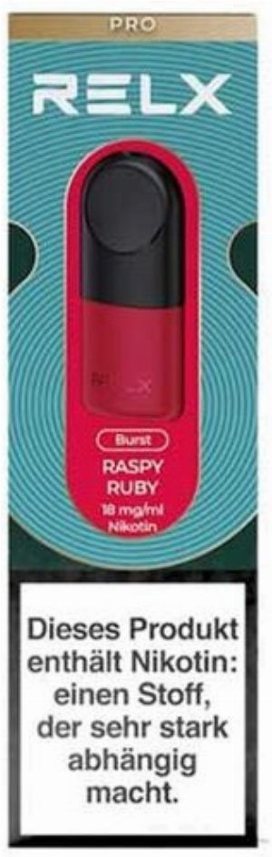 RELX Pod Pro Raspy Ruby 18mg 2Stk.