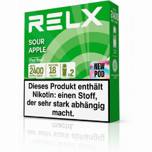 RELX Pod Real Sour Apple Prefilled Pod 2x2ml 18mg