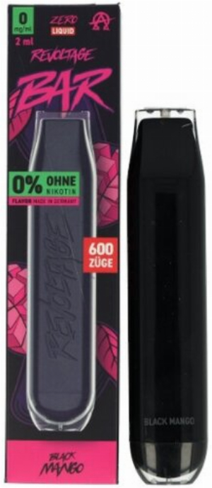 Revoltage Bar 600 Einweg E-Zigarette Black Mango 0mg