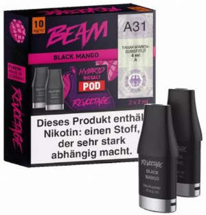 Revoltage Beam Pod  Black Mango 10mg