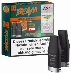 Revoltage Beam Pod  Green Orange 10mg