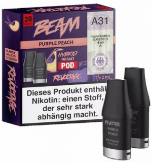 Revoltage Beam Pod  Purple Peach 20mg