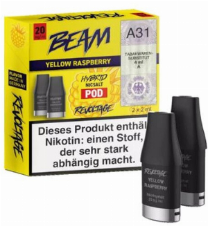 Revoltage Beam Pod  Yellow Raspberry 20mg