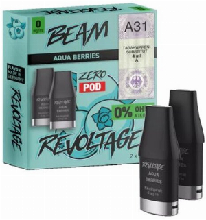 Revoltage Beam Zero Pod  Aqua Berries 0mg