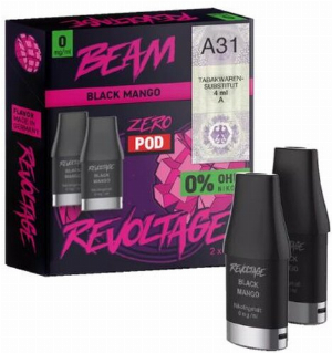 Revoltage Beam Zero Pod  Black Mango 0mg