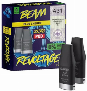 Revoltage Beam Zero Pod  Blue Cherry 0mg