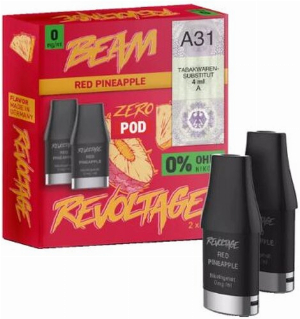 Revoltage Beam Zero Pod  Red Pineapple 0mg