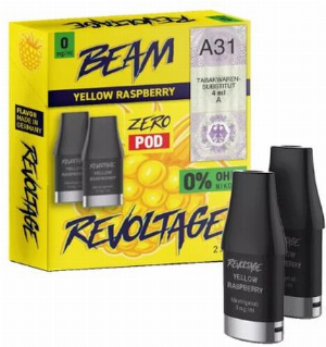 Revoltage Beam Zero Pod  Yellow Raspberry 0mg
