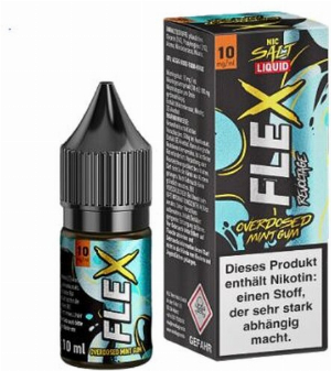 Revoltage Flex Nic Salt Liquid Overdosed Mint Gum 10mg