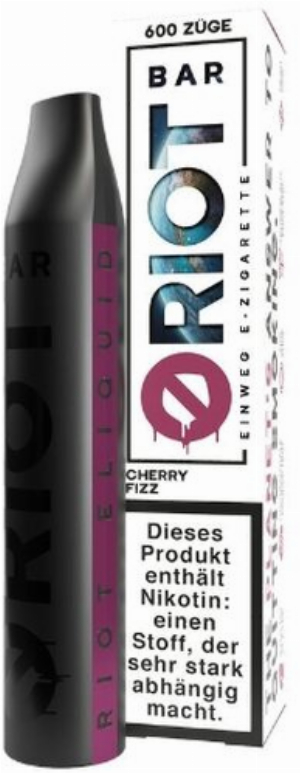 Riot Bar Vape Cherry Fizz Einweg E-Zigarette 20mg