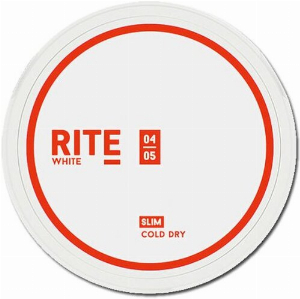 RITE Cold Dry White Slim Chewing Bags Kautabak