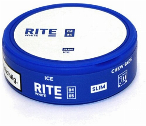 RITE Ice White Slim Chewing Bags Kautabak