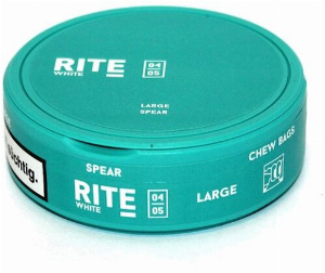 RITE Spear White Large Chewing Bags Kautabak