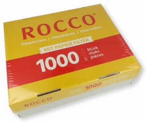 Rocco Zigarettenhülsen mit Papierfilter 1000 Stück