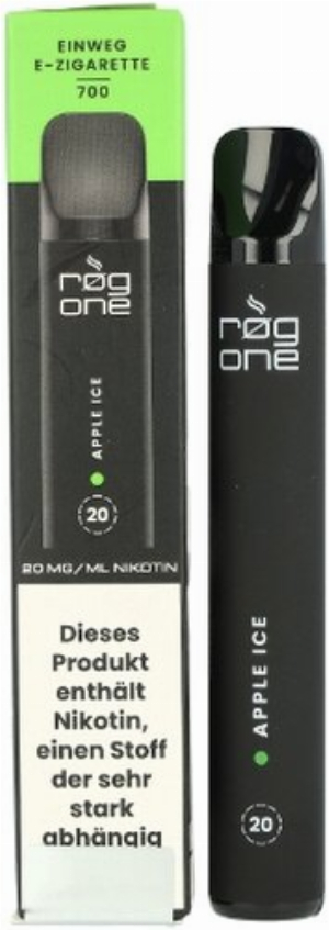 rog one 700 Apple Ice Einweg E-Zigarette 20mg