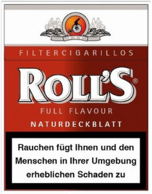 Rolls Filter Zigarillos Red Naturdeckblatt Full Flavour 23er