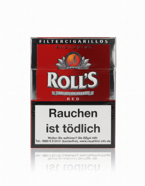 Rolls Filter Zigarillos Red Naturdeckblatt Full Flavour 23er