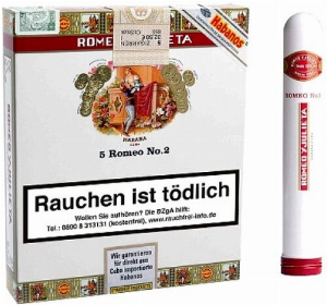 Romeo Y Julieta No.2 Zigarren Tubos 5 Stk.