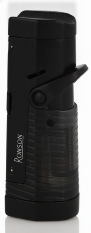 Ronson Bora2 Zigarrenfeuerzeug Black 3er Jetflame