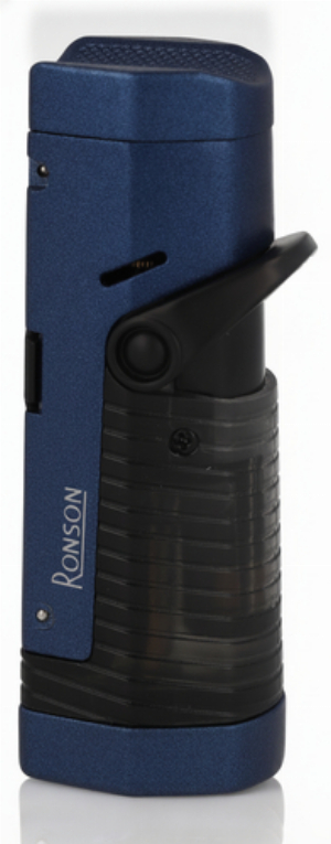 Ronson Bora2 Zigarrenfeuerzeug Dark Blue 3er Jetflame