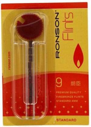 Ronson Feuerzeugsteine 4mm 9 Stk.