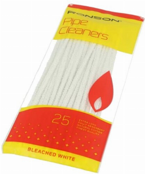 Ronson Pfeifenreiniger Weiß 25 Stück