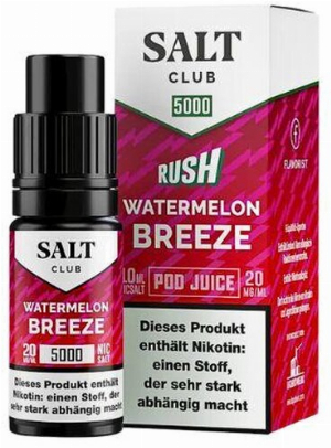 Salt Club 5000 Nikotinsalz Liquid Rush Watermelon Breeze 20mg