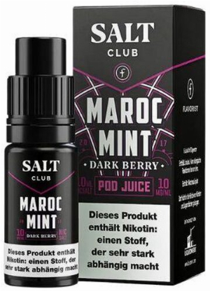 Salt Club Nikotinsalz Liquid Maroc Mint Dark Berry 10mg