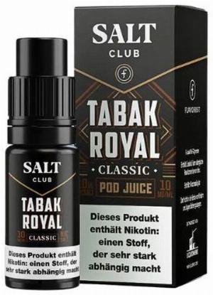 Salt Club Nikotinsalz Liquid Tabak Royal Classic 10mg