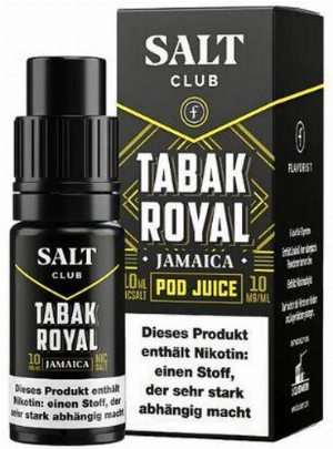 Salt Club Nikotinsalz Liquid Tabak Royal Jamaica 10mg
