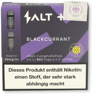 Salt Plus Blackcurrant Prefilled Pods 2x2ml 20mg