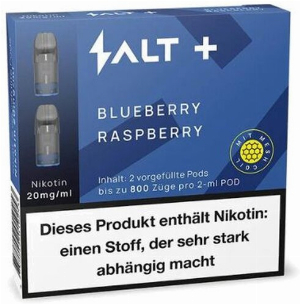 Salt Plus Blueberry Raspberry Prefilled Pods 2x2ml 20mg