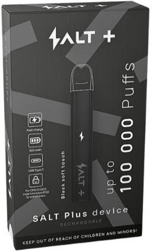 Salt  Plus Device-Kit Black Soft Touch Basisgerät