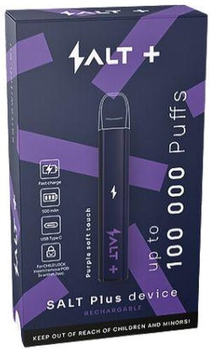 Salt  Plus Device-Kit Purple Soft Touch Basisgerät