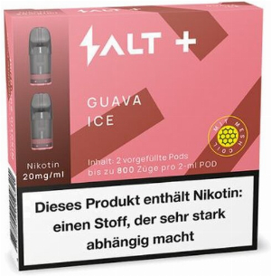 Salt Plus Guava Ice Prefilled Pods 2x2ml 20mg