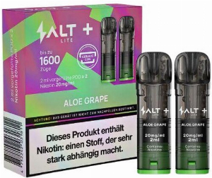 Salt Plus Lite Aloe Grape Prefilled Pods 2x2ml 20mg
