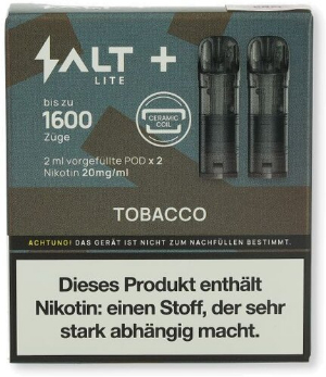 Salt Plus Lite Tobacco Prefilled Pods 2x2ml 20mg