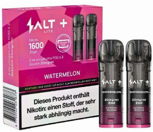 Salt Plus Lite Watermelon Prefilled Pods 2x2ml 20mg