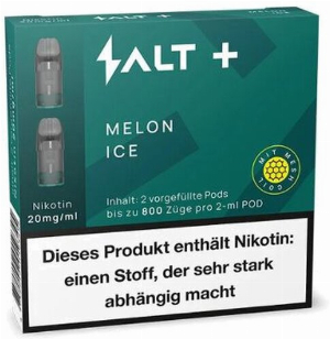 Salt Plus Melon Ice Prefilled Pods 2x2ml 20mg