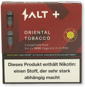Salt Plus Oriental Tobacco Prefilled Pods 2x2ml 20mg