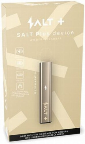 Salt Plus Device-Kit Gold Metallic Akkuträger